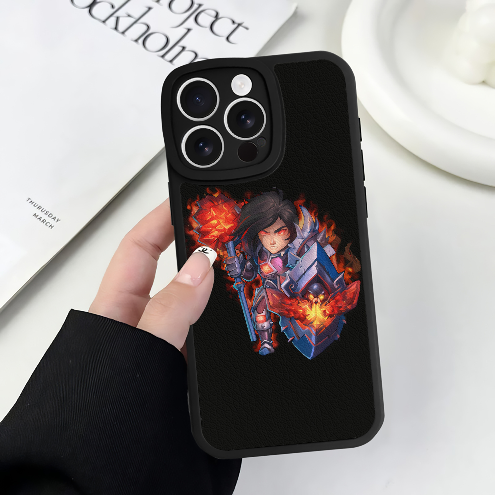 リーグ・オブ・レジェンド League of Legends LOL 【iPhone 16シリーズ対応】シリコンスマホケース（レザー調） 材質：シリコン